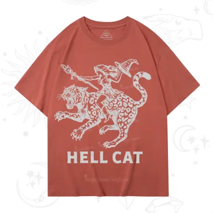 Purplehecate Hex Girl Hell Cat T-Shirt