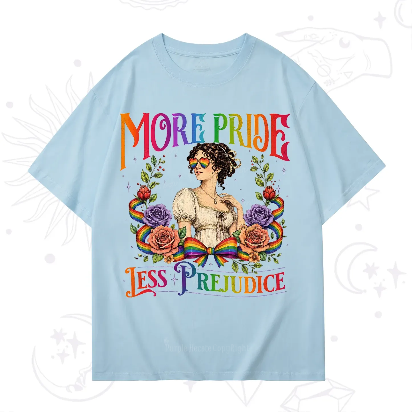 Purplehecate More Pride Less Prejudice Pride T-Shirt