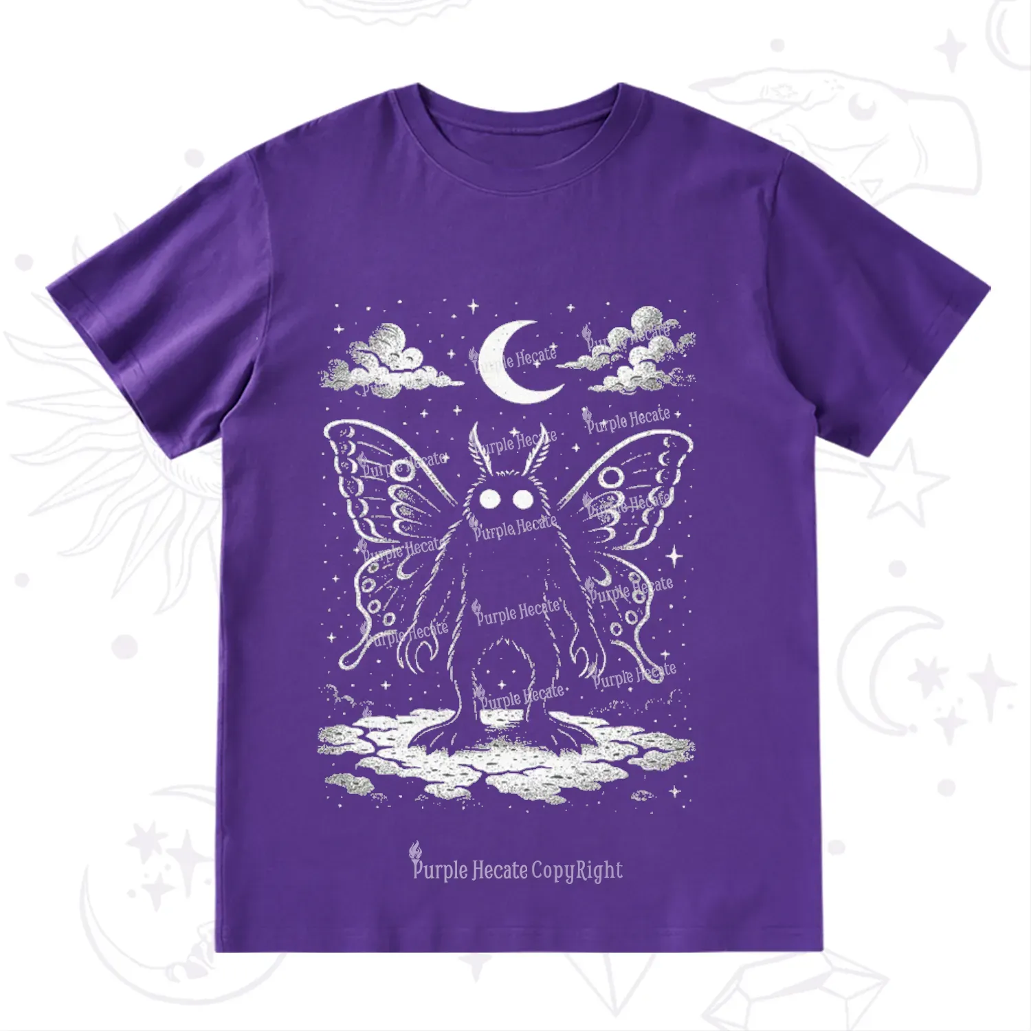 Purplehecate Celestial Cryptid Mothman T-Shirt