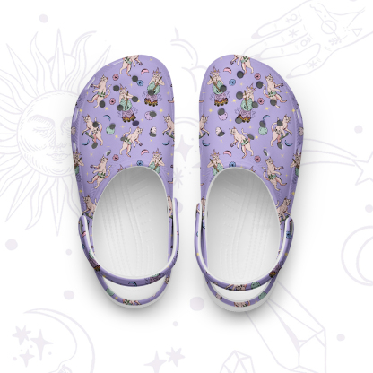 Purplehecate Cat Coven Rubber Clogs