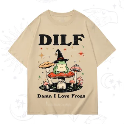 Purplehecate Dilf Damn I Love Frogs T-Shirt