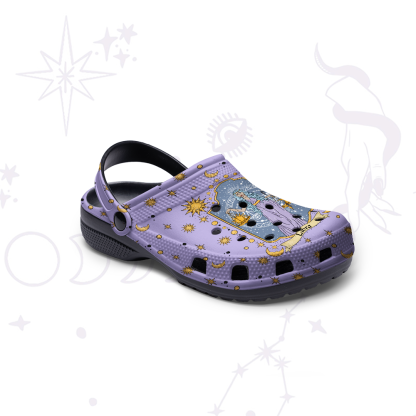 Purplehecate Libra Zodiac Rubber Clogs