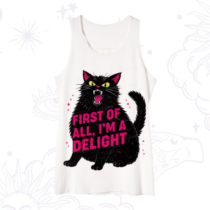 Purplehecate First Of All I'm A Delight Cat Tank