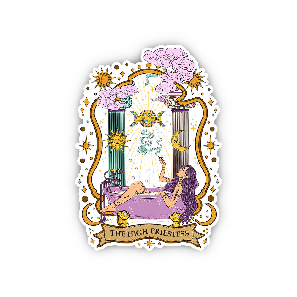 Purplehecate The High Priestess Goddess Sticker