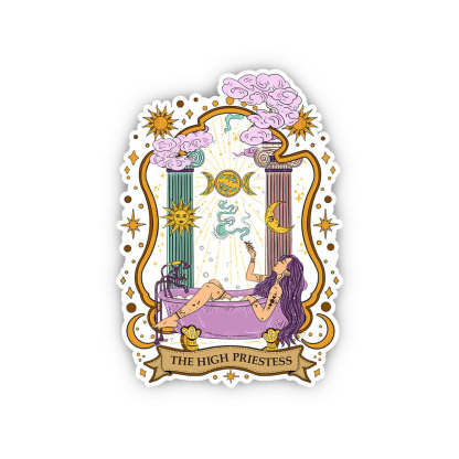 Purplehecate The High Priestess Goddess Sticker
