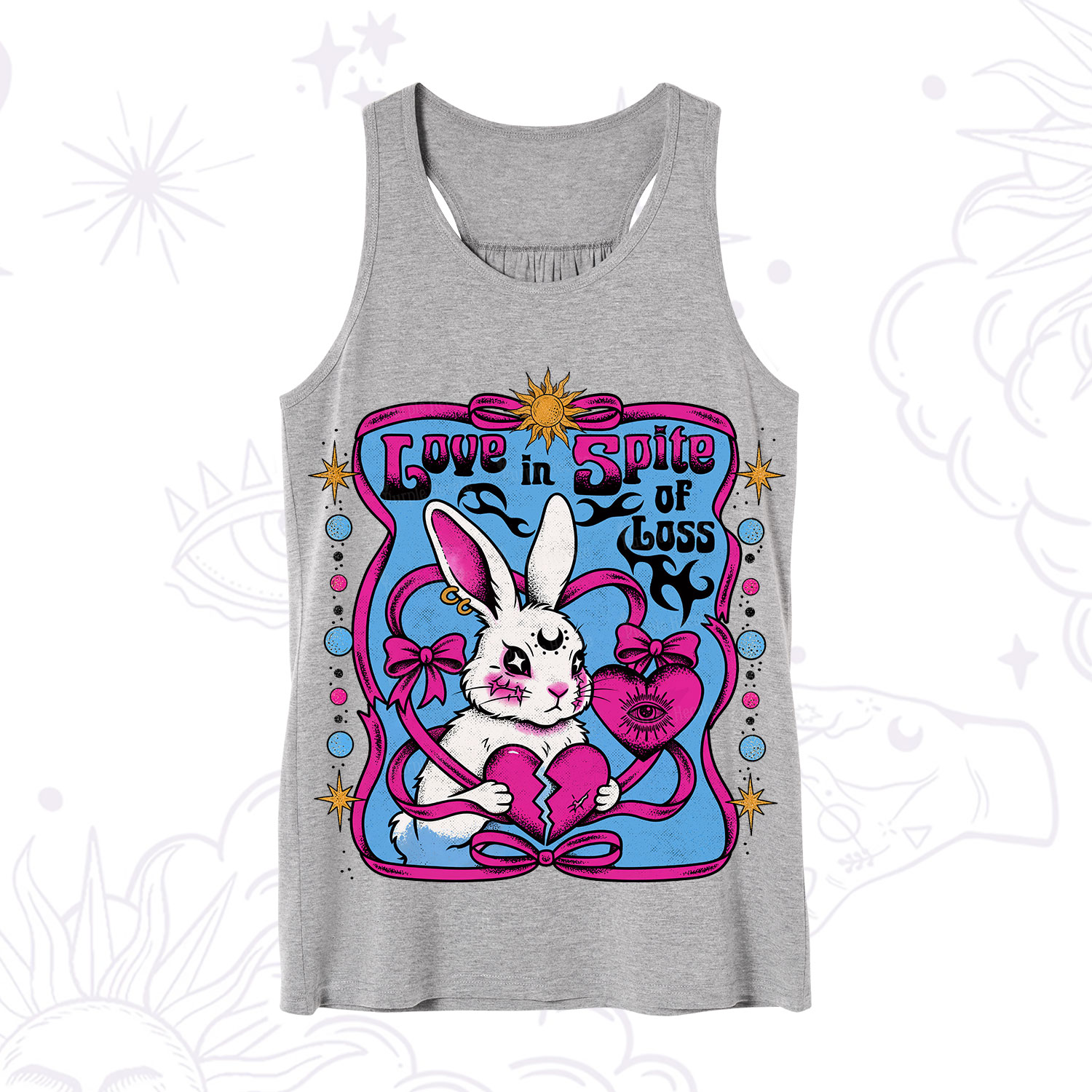 Purplehecate Love in Spite of Loss Bunny Tank