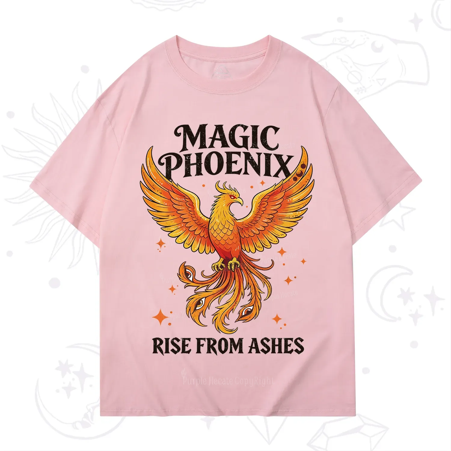 Purplehecate Magic Phoenix Rise From Ashes T-Shirt