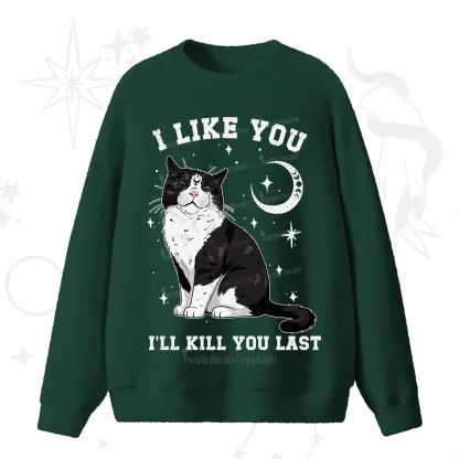 Purplehecate I Like You I'll Kill You Last Fuzzy Ugly Sweater