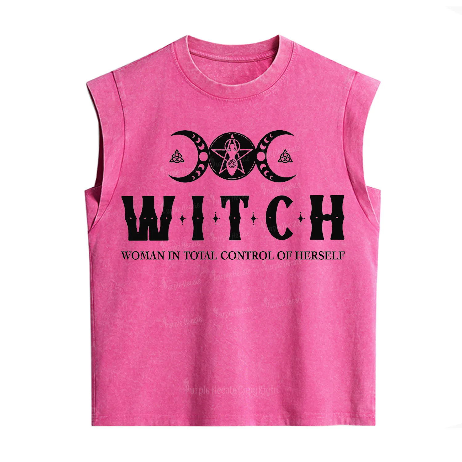 Purplehecate Hecate Woman in Total Control of Herself  Vintage Washed Tank