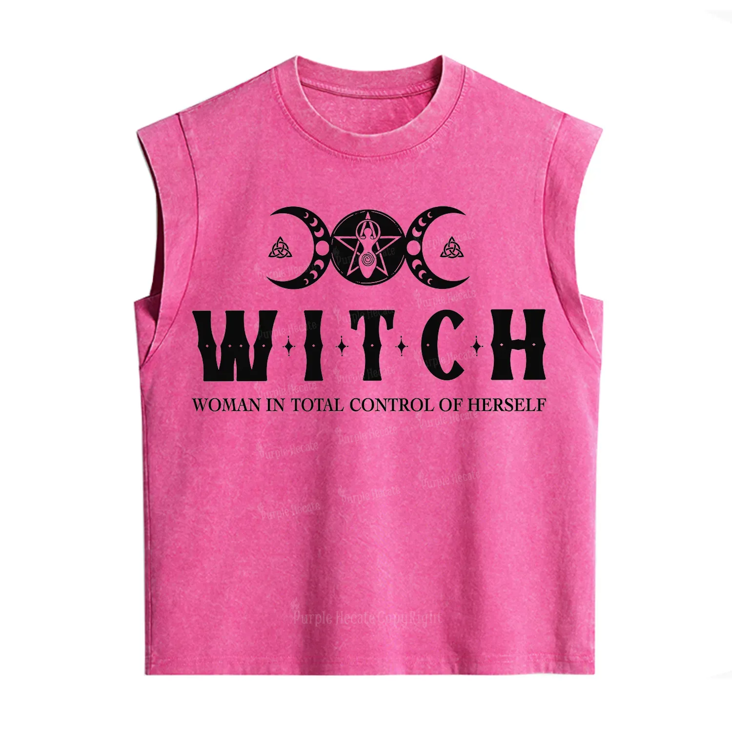 Purplehecate Hecate Woman in Total Control of Herself  Vintage Washed Tank