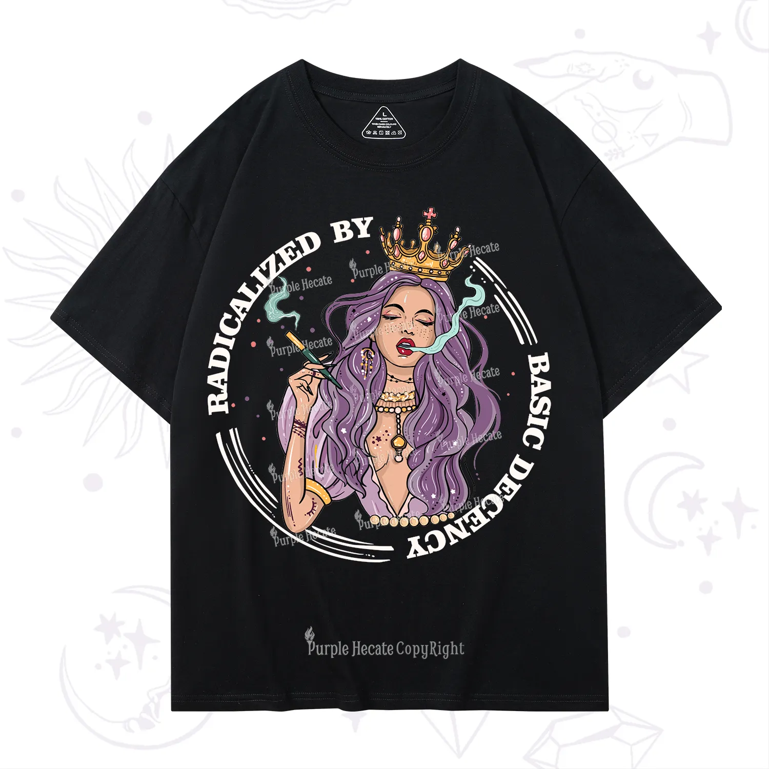 Purplehecate Radicalized By Basic Decency T-Shirt