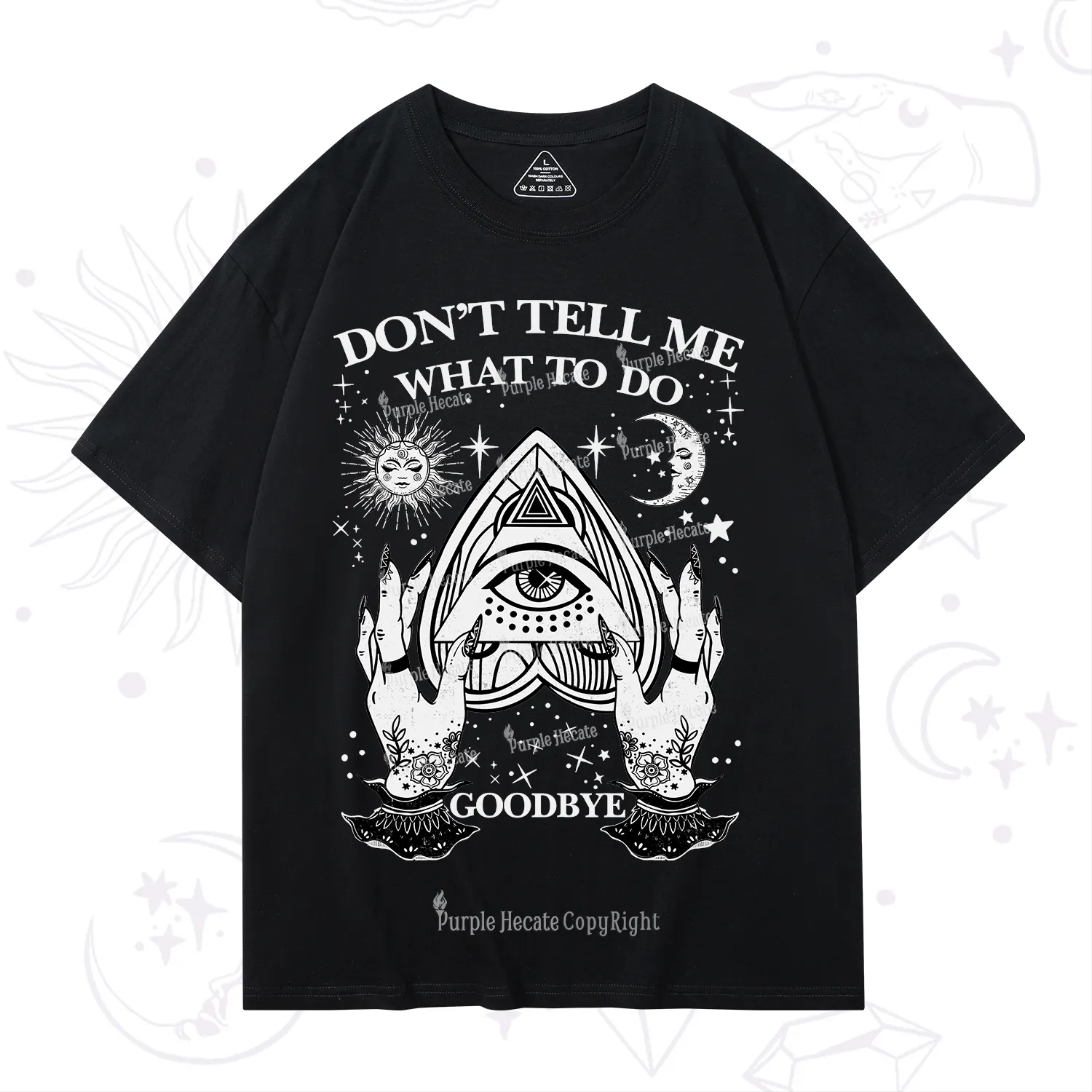 Purplehecate Don't Tell Me What To Do Witch Planchette Eye T-Shirt