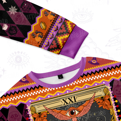 Purplehecate The Witch Magical Tarot Ugly Halloween Sweatshirts