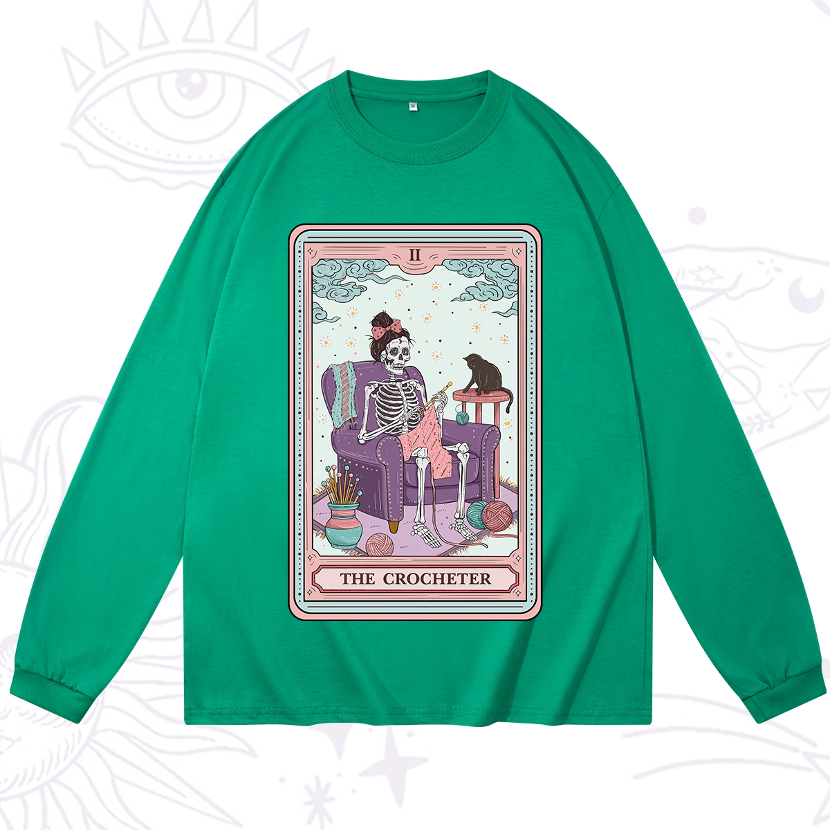 Purplehecate The Crocheter Tarot Long Sleeve T-Shirt
