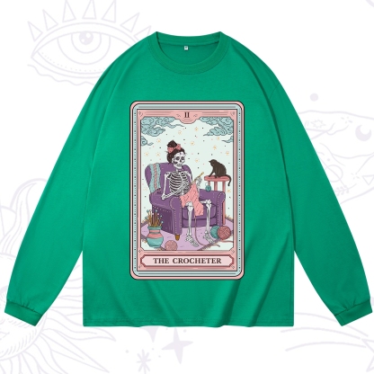 Purplehecate The Crocheter Tarot Long Sleeve T-Shirt
