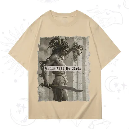 Purplehecate Medusa Girls Will Be Girls T-Shirt