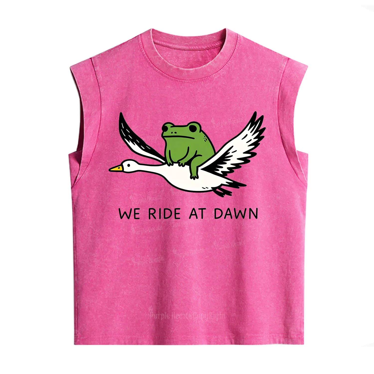 Purplehecate We Ride at Dawn Vintage Washed Tank