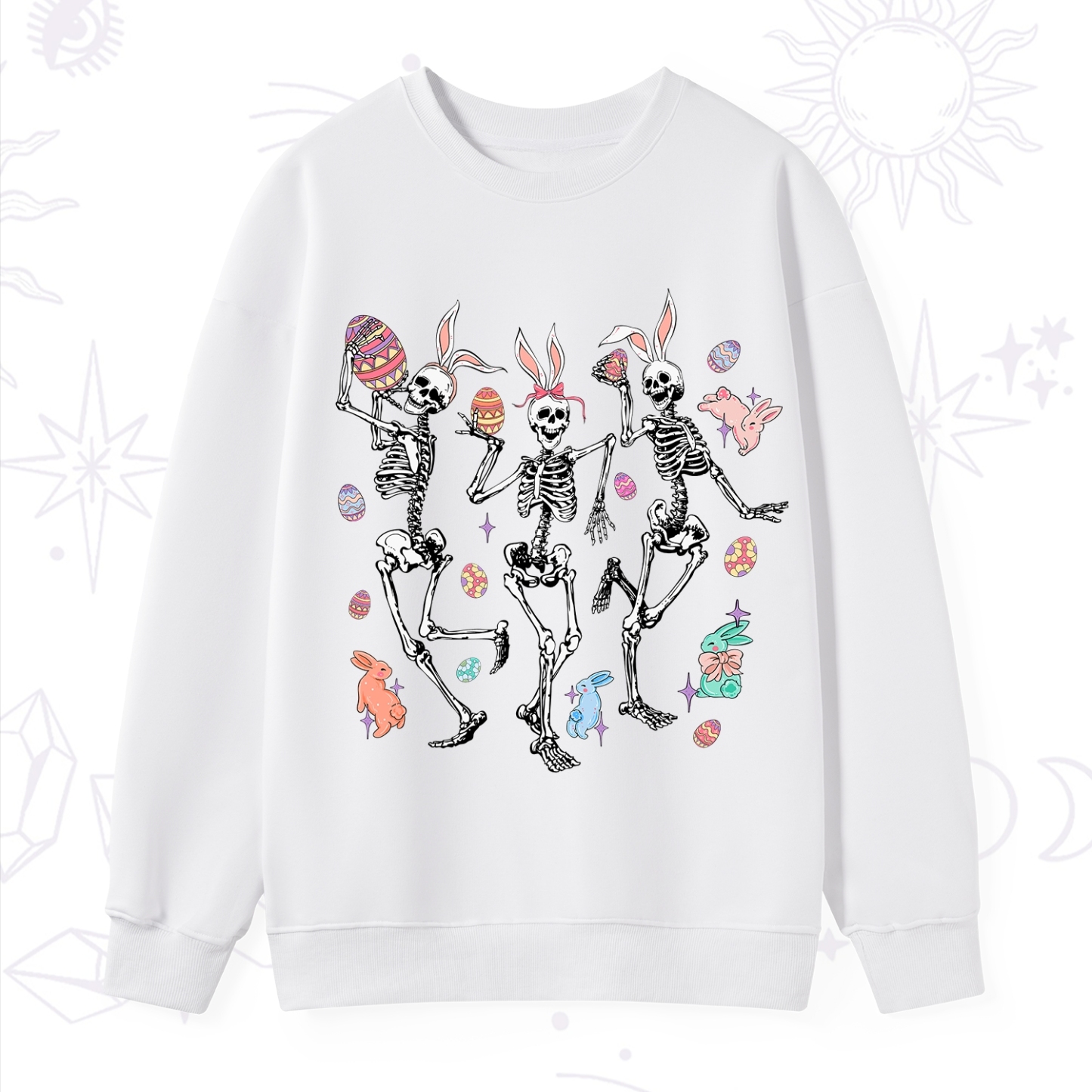 Purplehecate Easter Bunny Skeleton Sweatshirt