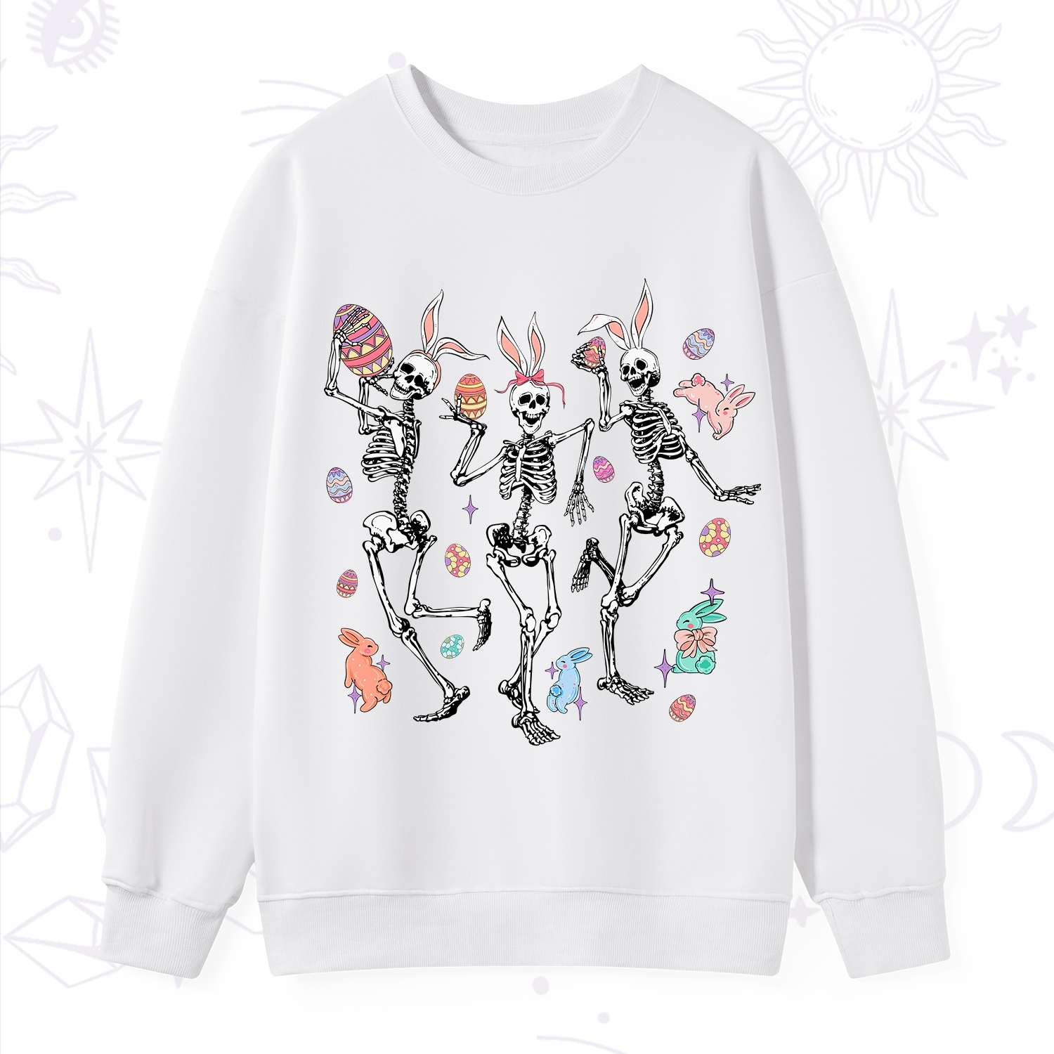Purplehecate Easter Bunny Skeleton Sweatshirt