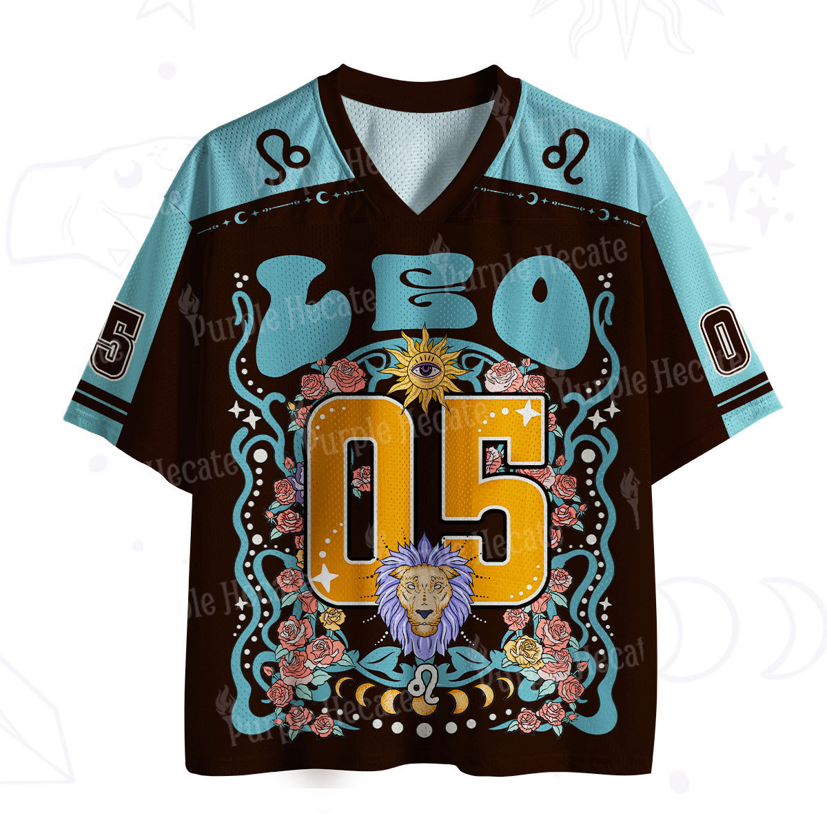 Purplehecate Leo Spirit Zodiac Mesh Jersey