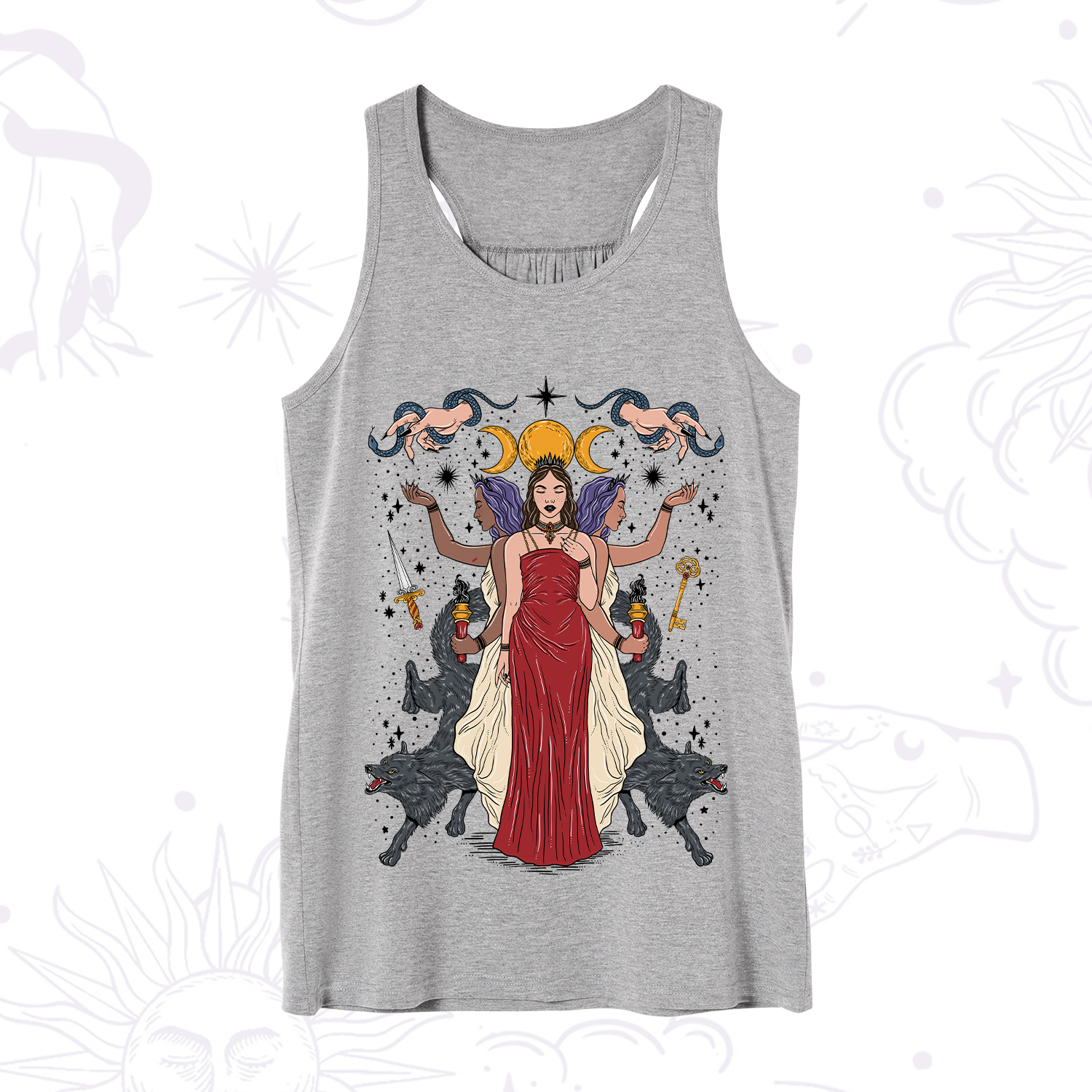 Purplehecate The Triple Goddess Hecate Tank