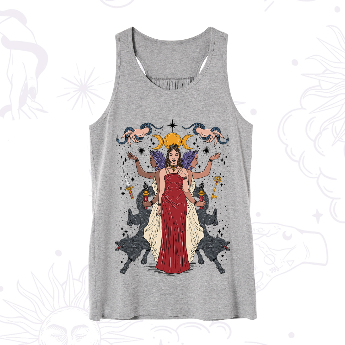 Purplehecate The Triple Goddess Hecate Tank