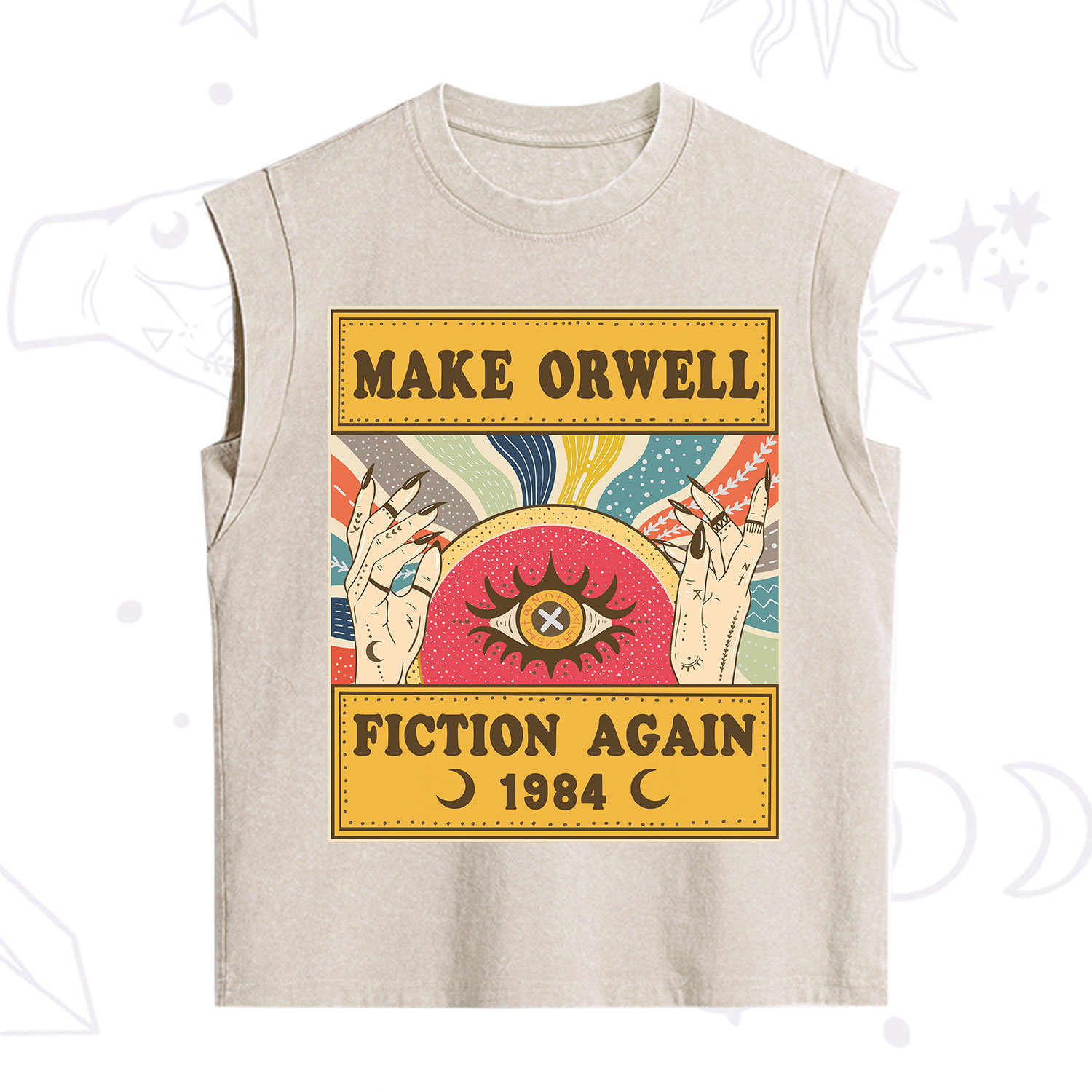 Purplehecate Make 1984 Fiction Again Vintage Washed Tank