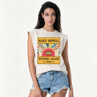 Purplehecate Make 1984 Fiction Again Vintage Washed Tank