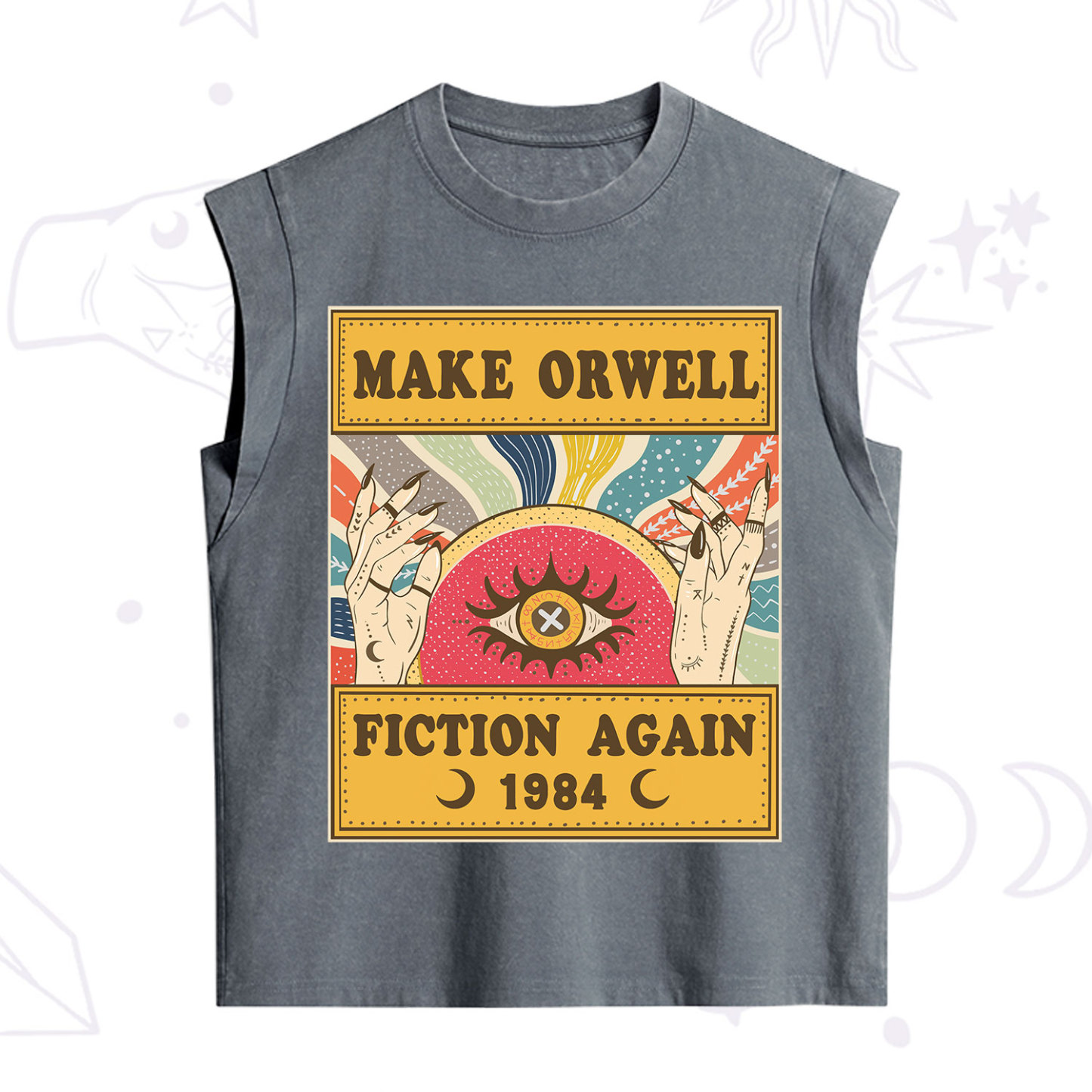 Purplehecate Make 1984 Fiction Again Vintage Washed Tank