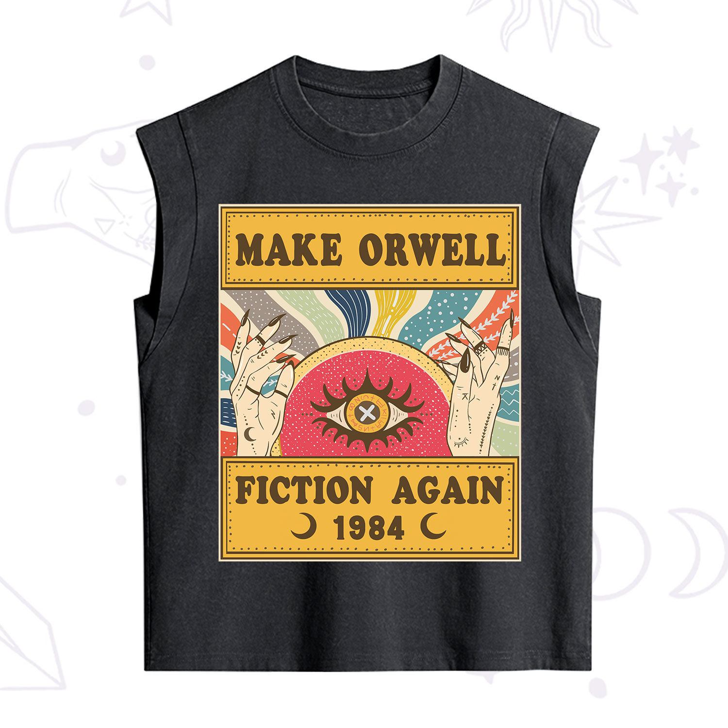Purplehecate Make 1984 Fiction Again Vintage Washed Tank
