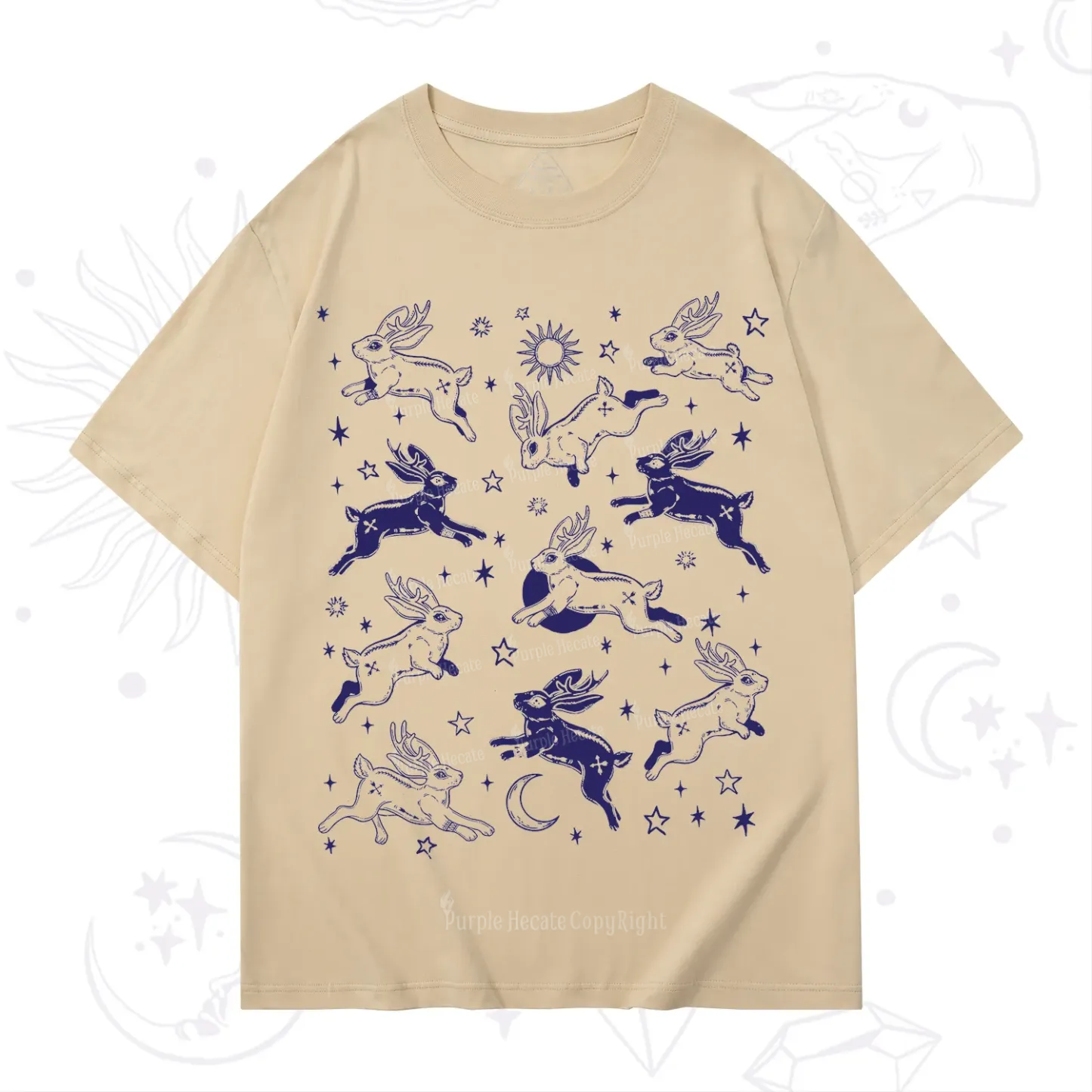 Purplehecate Bunnies in Space T-Shirt