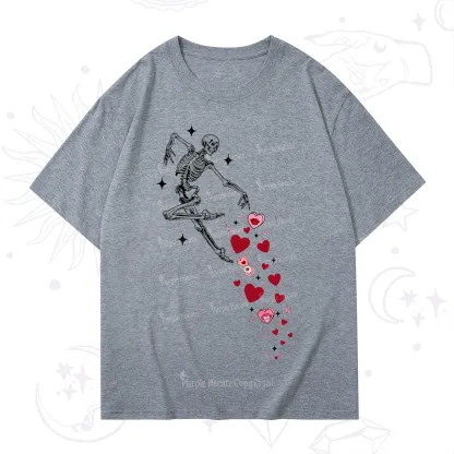 Purplehecate Dancing Skeleton of Love Valentine T-Shirt