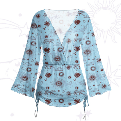 Purplehecate Eye of the Universe Mesh Cover Up Dress