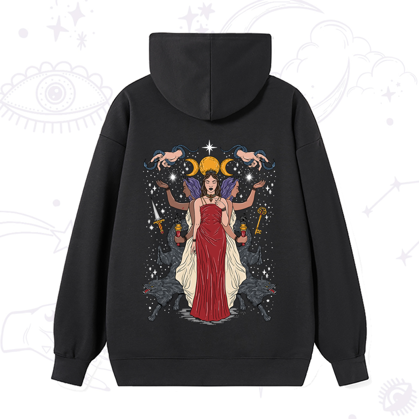 Magic Purplehecate The Triple Goddess Hecate Hoodie