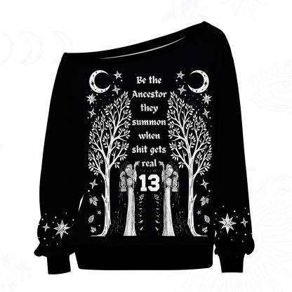 Purplehecate Be The Ancestor They Summon When Shit Gets Real Off The Shoulder Graphic Jersey