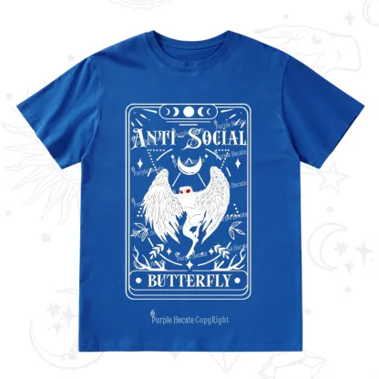 Purplehecate The Antisocial Butterfly Oracle Card T-Shirt