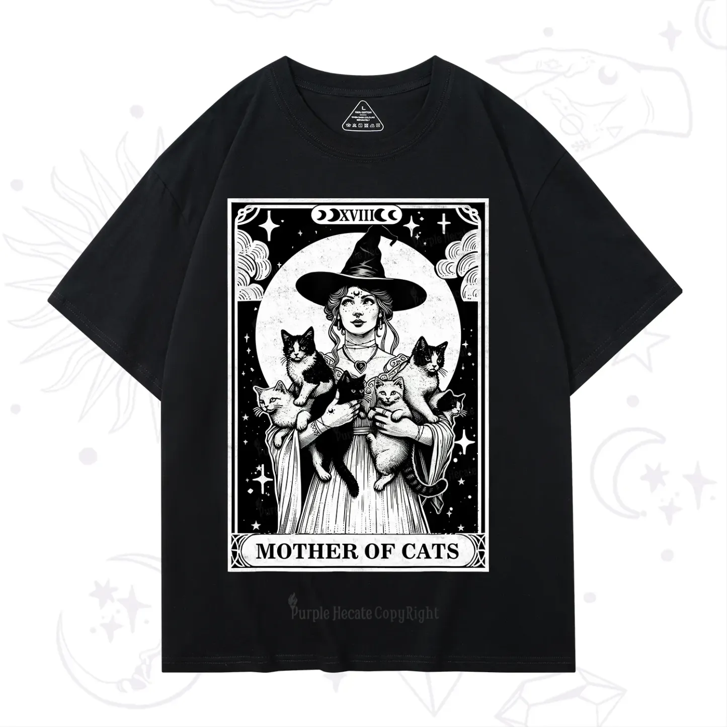 Purplehecate The Mother of Cats Tarot T-Shirt