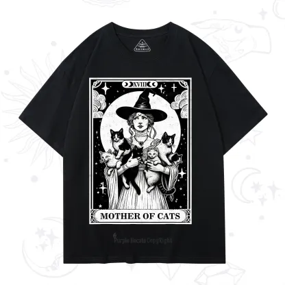Purplehecate The Mother of Cats Tarot T-Shirt