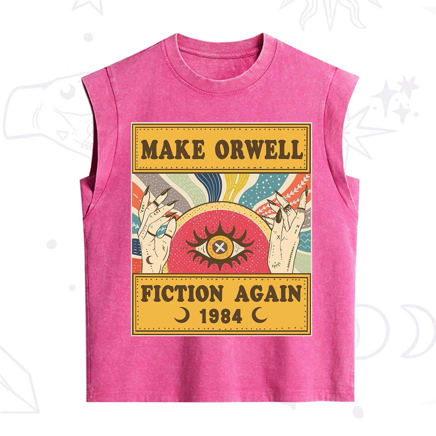 Purplehecate Make 1984 Fiction Again Vintage Washed Tank