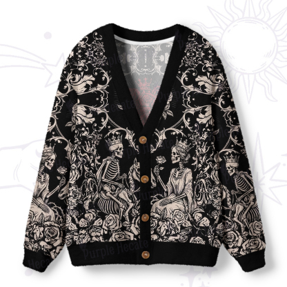 Purplehecate Gothic Rosecourt Heart of Bones Ugly Cardigan Sweaters