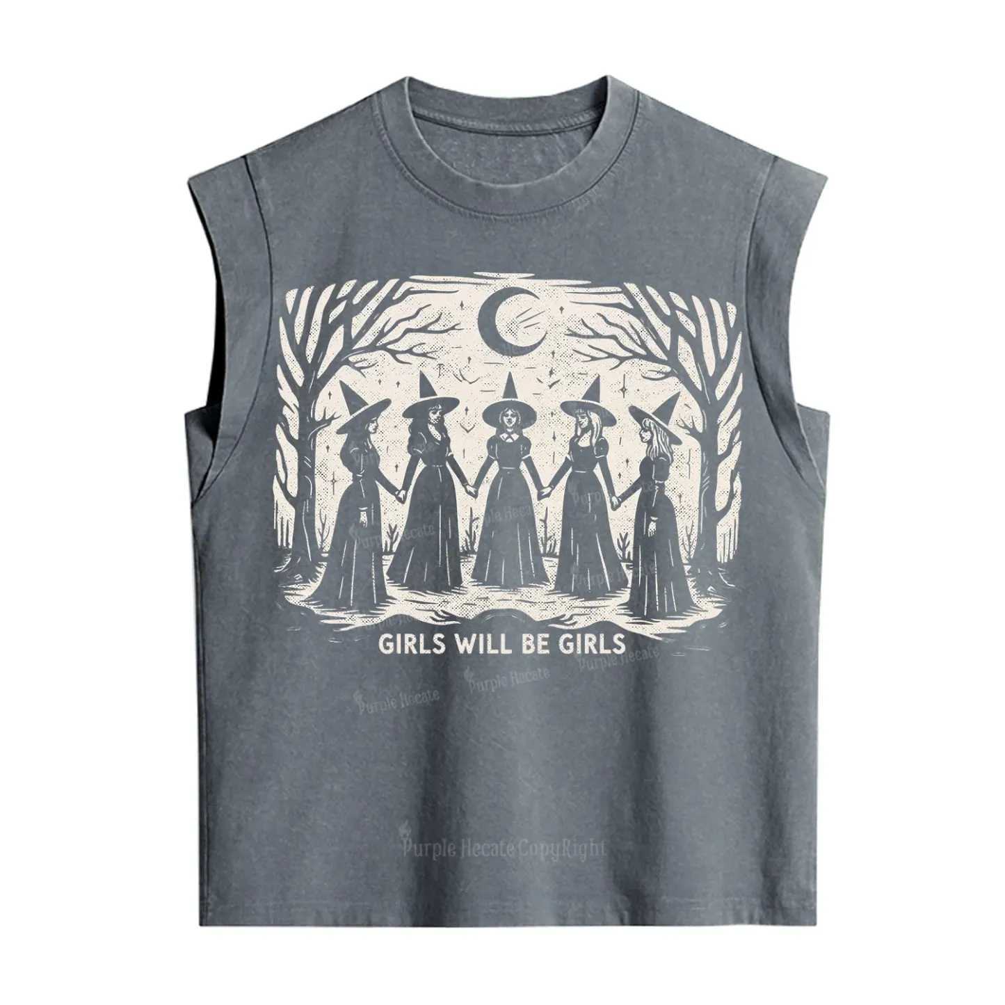 Purplehecate Girls Will Be Girls Vintage Washed Tank