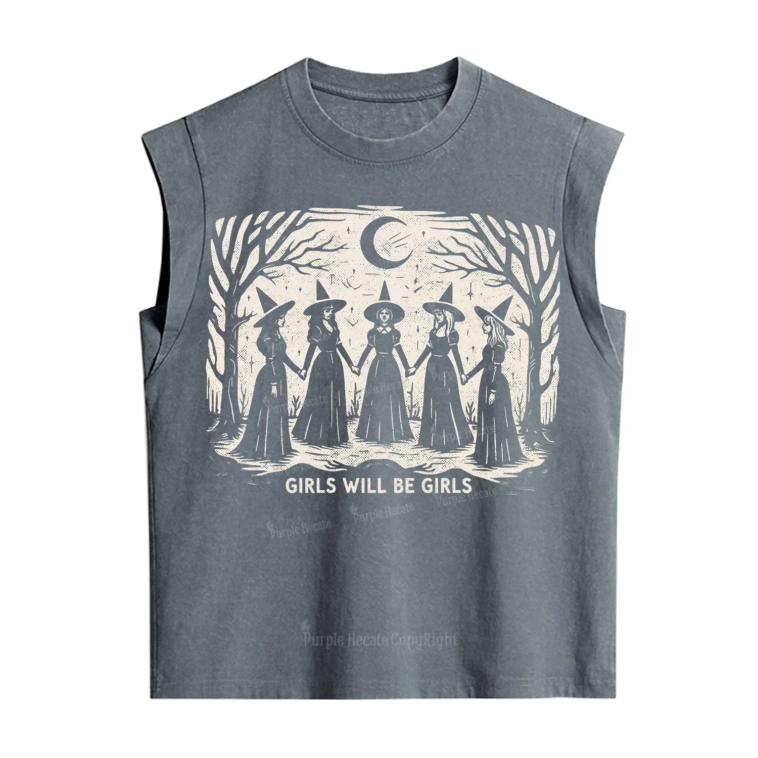 Purplehecate Girls Will Be Girls Vintage Washed Tank