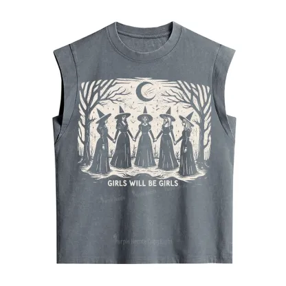 Purplehecate Girls Will Be Girls Vintage Washed Tank