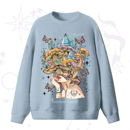 Purplehecate Crystal Goddess Fuzzy Ugly Sweater