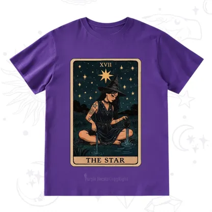 Purplehecate The Star Witch Tarot T-Shirt