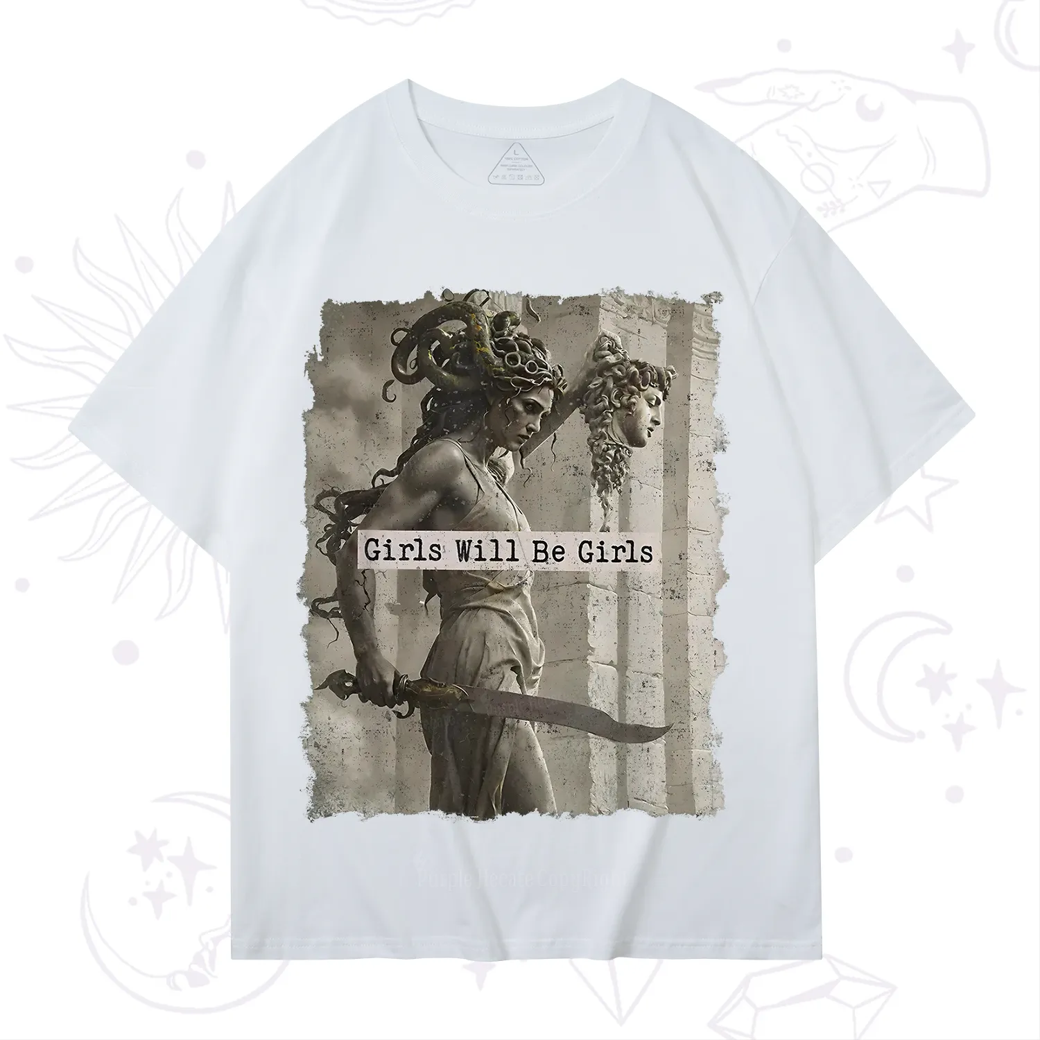Purplehecate Medusa Girls Will Be Girls T-Shirt