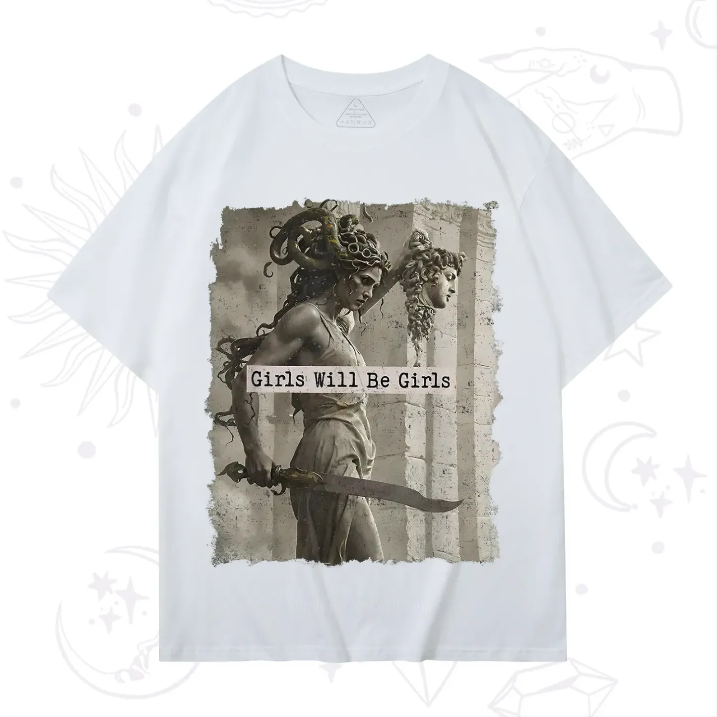 Purplehecate Medusa Girls Will Be Girls T-Shirt