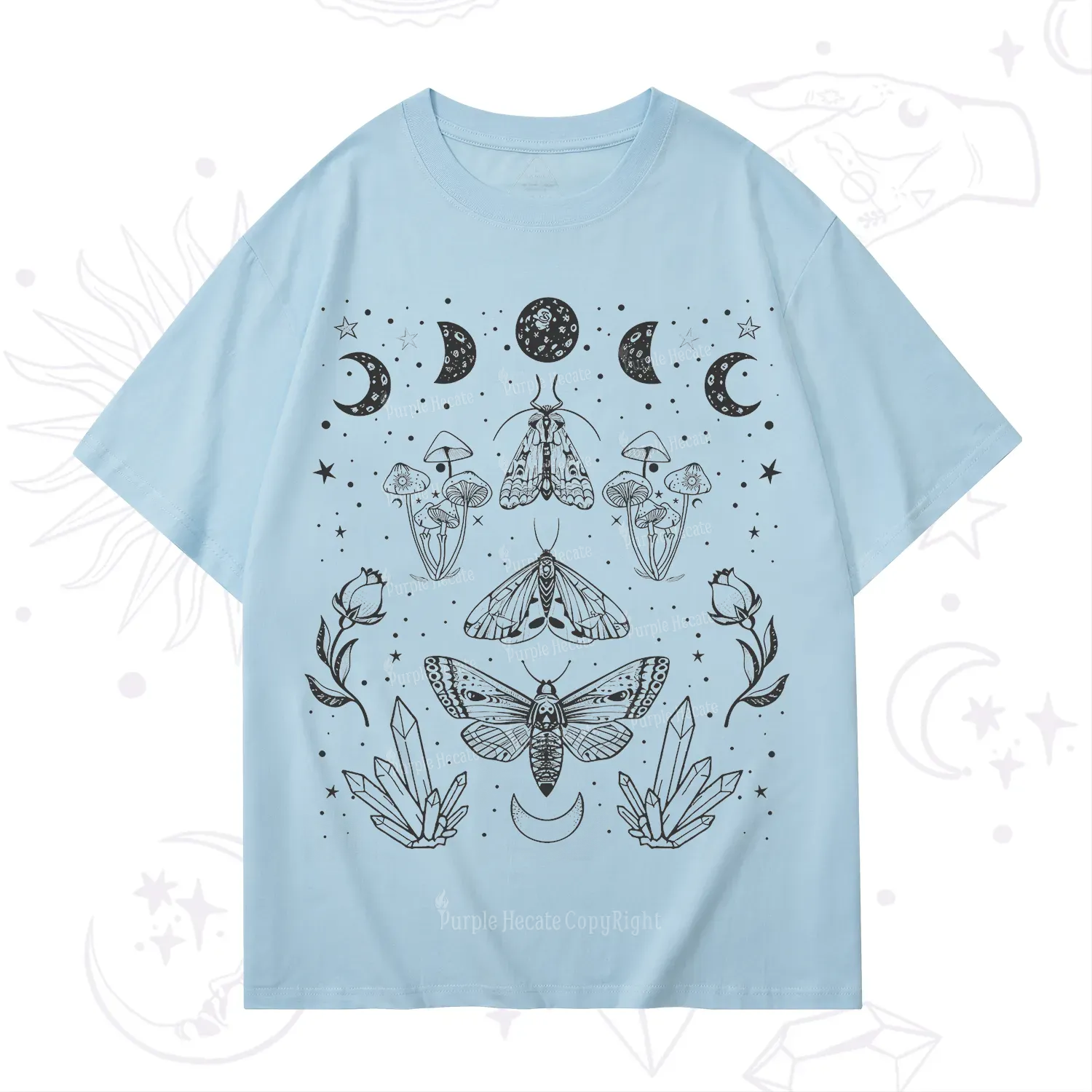 Purplehecate Mystical Moth T-Shirt