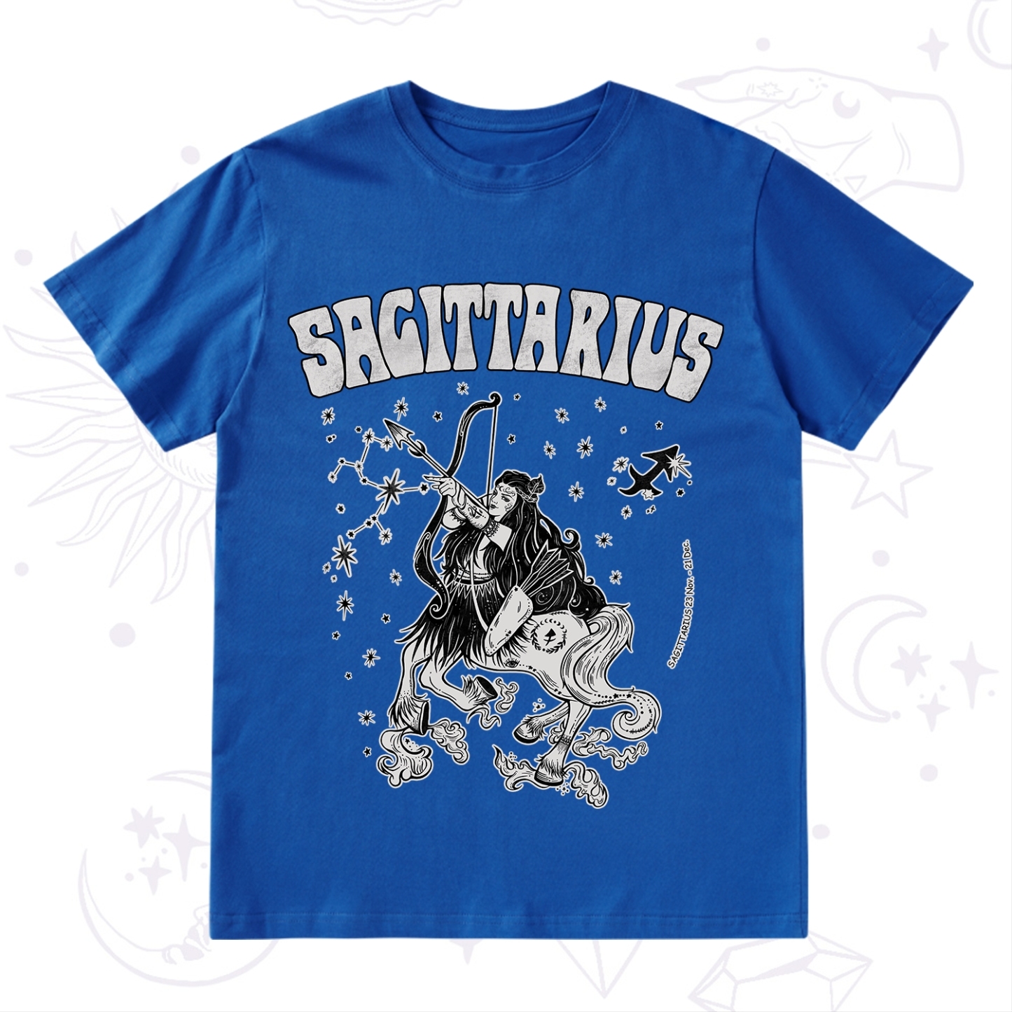 Purplehecate Sagittarius Zodiac Glyphs T-Shirt
