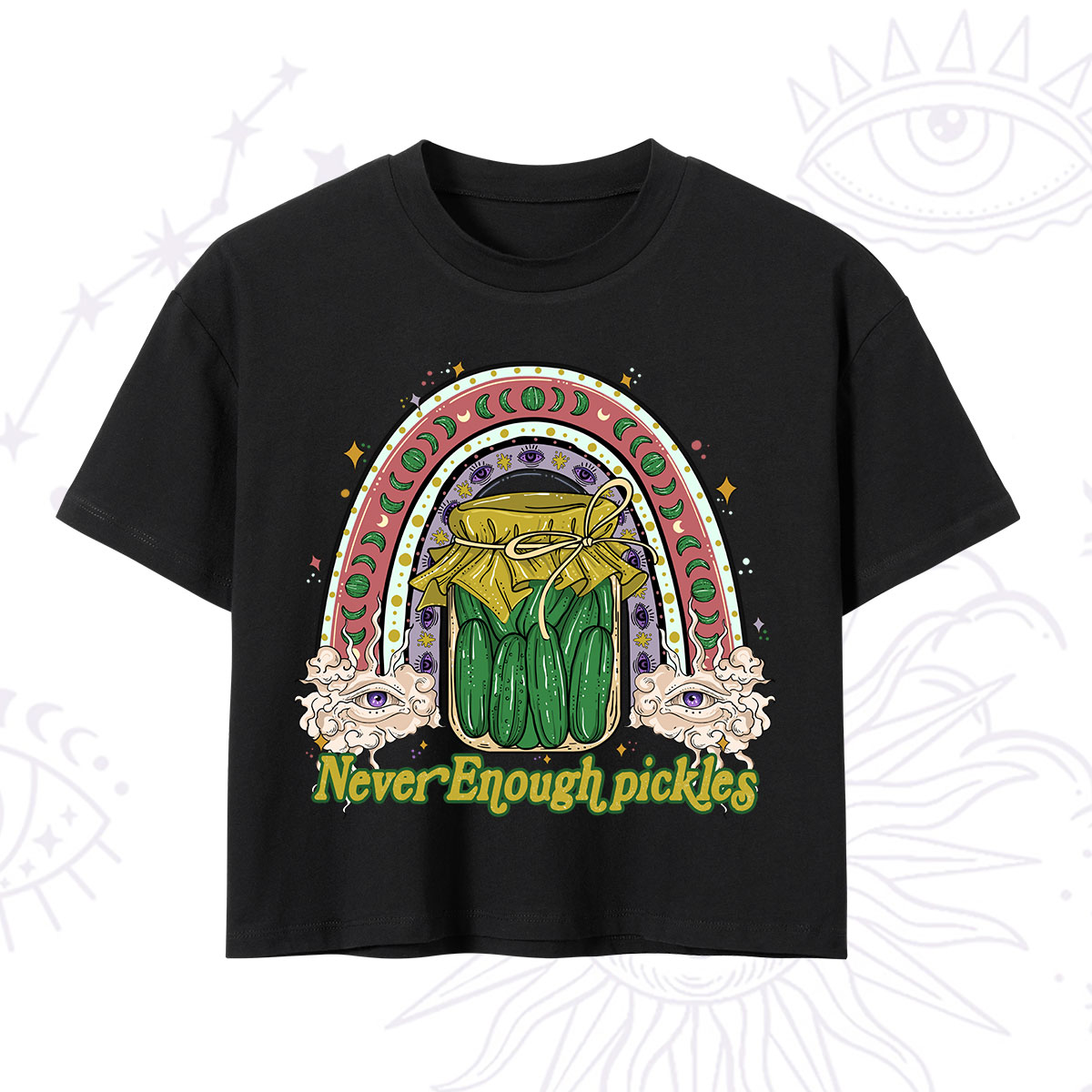 Purplehecate Never Enough Pickles Crop T-Shirt